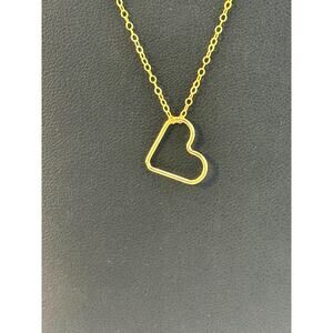 Dainty Gold Filled Heart Pendant Necklace